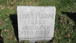 Jane <I>Furman</I> Adams 