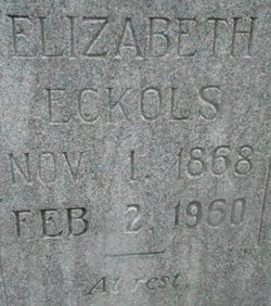 Elizabeth “Lizzie” <I>McAda</I> Eckols 