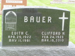 Edith C <I>Wagner</I> Bauer 