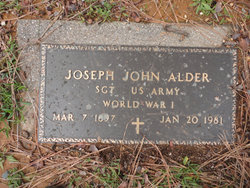 Sgt Joseph John Alder 