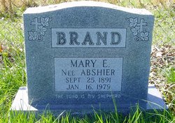 Mary E <I>Abshier</I> Brand 