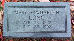 Mary Irene <I>Morton</I> Wharton  Long 