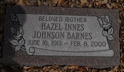 Hazel <I>Innes</I> Johnson Barnes 