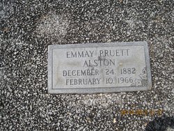 Mary Emmay <I>Pruett</I> Alston 