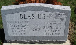Betty Mae <I>McLaughlin</I> Blasius 