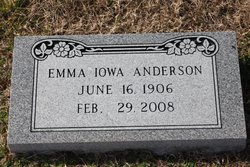 Emma Iowa <I>Boles</I> Anderson 