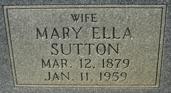 Mary Ella <I>Sutton</I> Hargett 