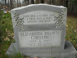 Elizabeth <I>Brown</I> Gibson 