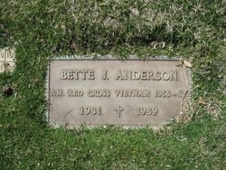 Bette Jean <I>Baker</I> Anderson 