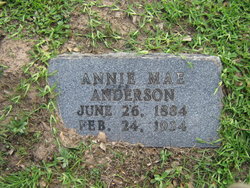 Annie Mae <I>Sims</I> Anderson 