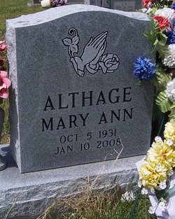 Mary Ann <I>Robertson</I> Althage 