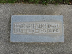 Margaret Alice “Addie” <I>Wade</I> Evans 
