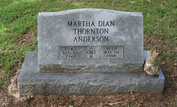 Martha Dian <I>Thornton</I> Anderson 