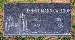 Jennie <I>Mann</I> Carlson 