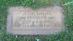 Jessie Vivian <I>Mayes</I> Brannon 