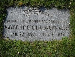 Maybelle Cecilia <I>Brown</I> Allen 