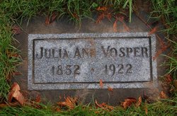 Julia Ann <I>Triggs</I> Vosper 