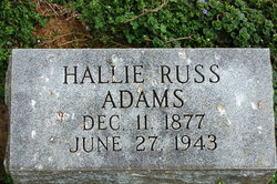 Hallie D. <I>Ellis</I> Adams 