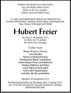 Hubert Freier 