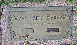 Mary Ruth <I>Adams</I> Barham 