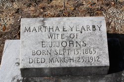 Martha Elizabeth <I>Yearby</I> Johns 