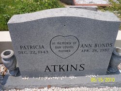 Patricia Ann <I>Bonds</I> Atkins 