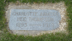 Charlotte “Lottie” <I>Thompson</I> Aamodt 