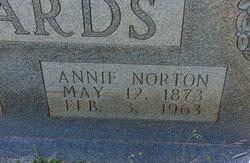 Matilda Ann “Annie” <I>Norton</I> Edwards 
