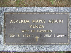 Alverda Mae “Verda” <I>Mapes</I> Asbury 