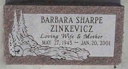 Barbara <I>Sharpe</I> Zinkevicz 