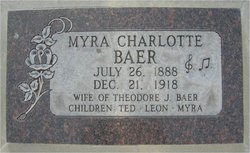 Myra Charlotte <I>Bates</I> Baer 