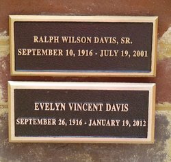 Evelyn <I>Vincent</I> Davis 