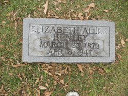 Elizabeth <I>Allen</I> Henley 