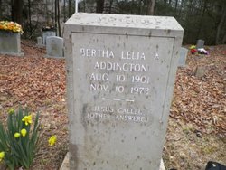 Bertha Lelia <I>Aldridge</I> Addington 