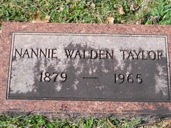 Nannie <I>Walden</I> Taylor 
