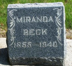 Miranda Elizabeth <I>Babcock</I> Beck 
