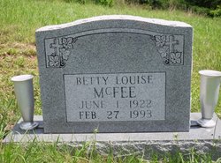 Betty Louise McFee 