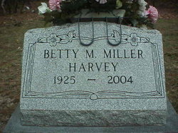 Betty <I>Miller</I> Harvey 