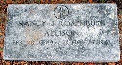 Nancy J. <I>Rosenbush</I> Allison 