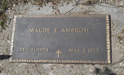 Maude Emma <I>Brown</I> Ambrose 