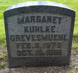 Maria Margaret “Maggie” <I>Kuhlke</I> Grevesmuehl 