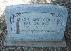 Bessie <I>Rutherford</I> McGlothlin 