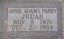 Annie Barbara <I>Adams</I> Judah 