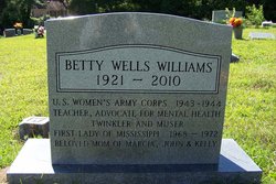 Elizabeth Ann “Betty” <I>Wells</I> Williams 
