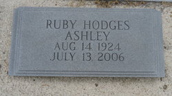 Ruby Inez <I>Hodges</I> Ashley 