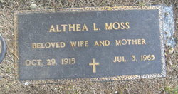 Althea Lapearl <I>Russell</I> Moss 