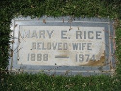 Mary Emaline <I>Caine</I> Rice 
