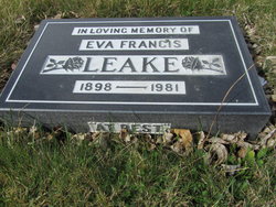 Eva Frances <I>Gordon</I> Leake 