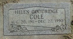 Helen <I>Goodridge</I> Cole 