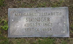 Margaret Elizabeth <I>Urmson</I> Sloniger 